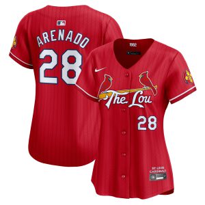 Women's St. Louis Cardinals Red 2024 City Connect Vapor Premier Limited Jersey - All Stitched