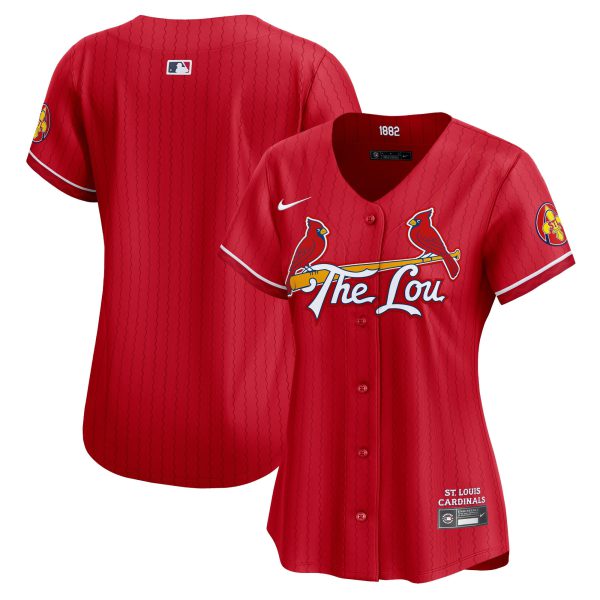 Women's St. Louis Cardinals Red 2024 City Connect Vapor Premier Limited Jersey - All Stitched - Image 4