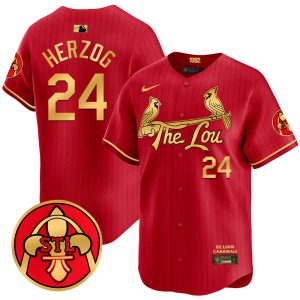 Men's St. Louis Cardinals 2024 City Connect Vapor Premier Limited Jersey V2 - All Stitched