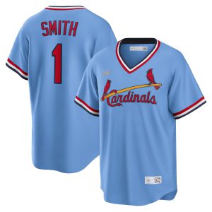 Ozzie Smith St. Louis Cardinals Powder Blue Jersey - All Stitched