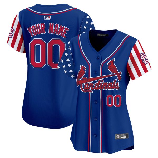 St. Louis Cardinals 2025 Independence Day Vapor Premier Limited Custom Jersey V2 - All Stitched - Image 6