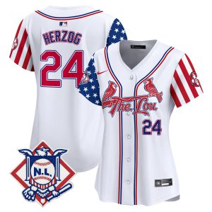 Women's St. Louis Cardinals 2024 Fourth of July Vapor Premier Limited Jersey - All Stitched