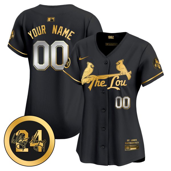 St. Louis Cardinals 2024 City Connect Whitey Herzog Patch Vapor Premier Limited Custom Jersey - All Stitched - Image 7