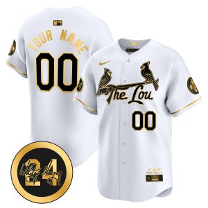 St. Louis Cardinals 2024 City Connect Whitey Herzog Patch Vapor Premier Limited Custom Jersey - All Stitched