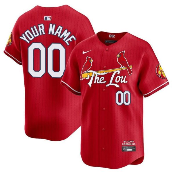 St. Louis Cardinals 2024 City Connect Vapor Premier Limited Custom Jersey V2 - All Stitched - Image 4