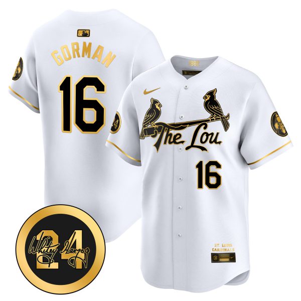 Men's St. Louis Cardinals 2024 City Connect Whitey Herzog Patch Vapor Premier Limited Jersey - All Stitched - Image 3