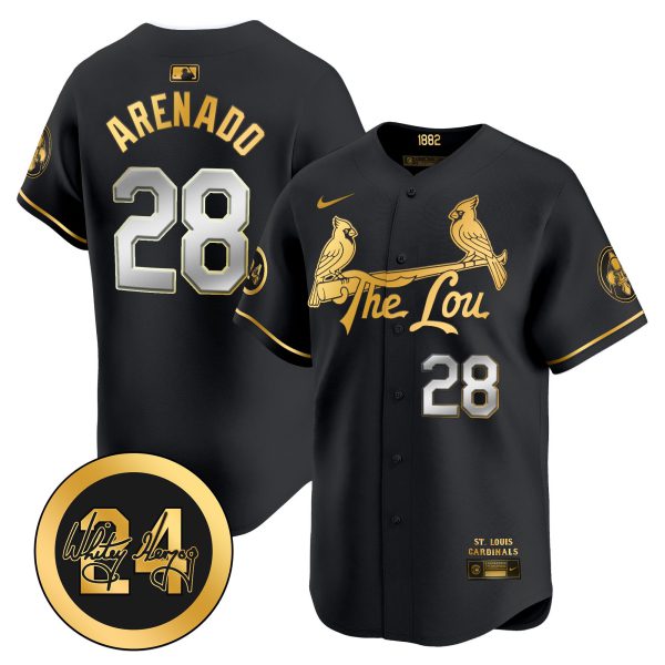 Men's St. Louis Cardinals 2024 City Connect Whitey Herzog Patch Vapor Premier Limited Jersey - All Stitched - Image 13