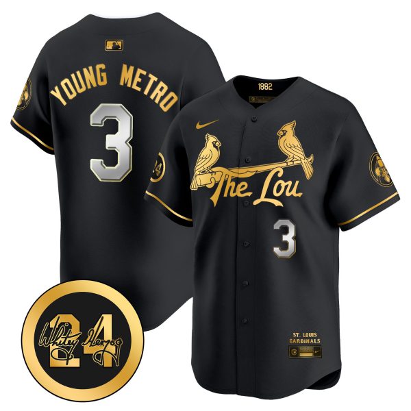 Men's St. Louis Cardinals 2024 City Connect Whitey Herzog Patch Vapor Premier Limited Jersey - All Stitched - Image 16