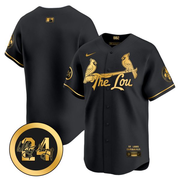 Men's St. Louis Cardinals 2024 City Connect Whitey Herzog Patch Vapor Premier Limited Jersey - All Stitched - Image 18