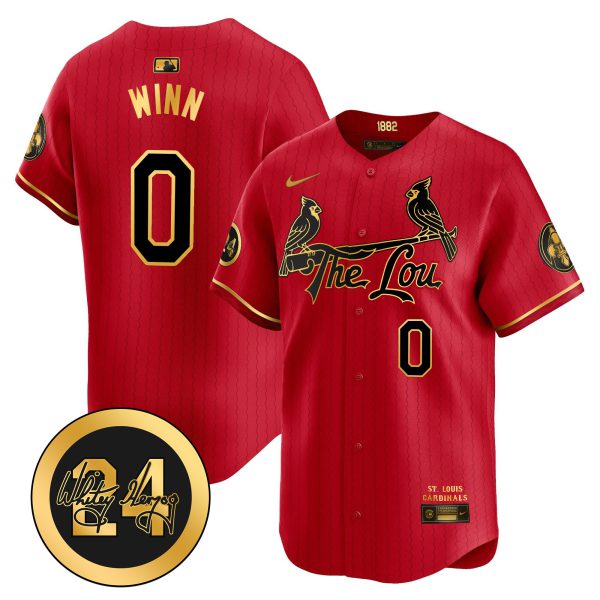 Men's St. Louis Cardinals 2024 City Connect Whitey Herzog Patch Vapor Premier Limited Jersey - All Stitched - Image 20