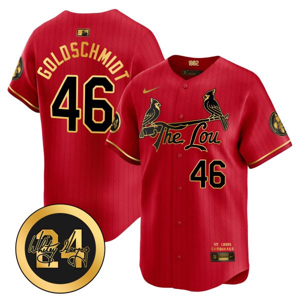 Men's St. Louis Cardinals 2024 City Connect Whitey Herzog Patch Vapor Premier Limited Jersey - All Stitched - Image 24