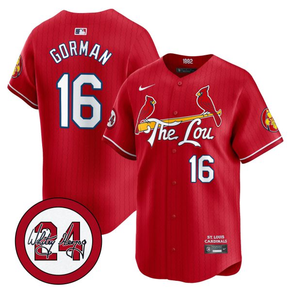 Men's St. Louis Cardinals 2024 City Connect Whitey Herzog Patch Vapor Premier Limited Jersey - All Stitched - Image 30