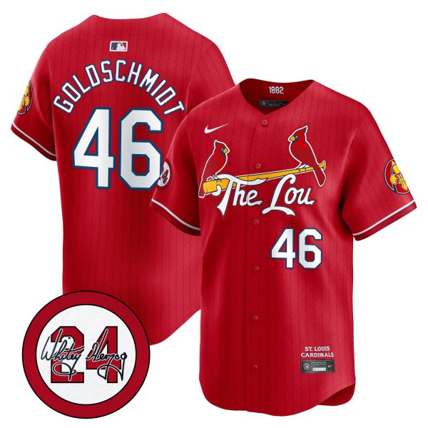 Men's St. Louis Cardinals 2024 City Connect Whitey Herzog Patch Vapor Premier Limited Jersey - All Stitched - Image 33