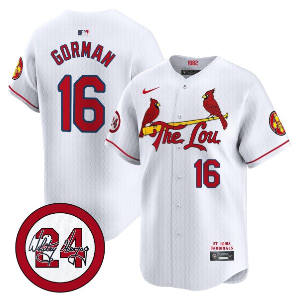 Men's St. Louis Cardinals 2024 City Connect Whitey Herzog Patch Vapor Premier Limited Jersey - All Stitched - Image 39
