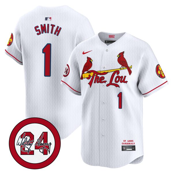 Men's St. Louis Cardinals 2024 City Connect Whitey Herzog Patch Vapor Premier Limited Jersey - All Stitched - Image 44