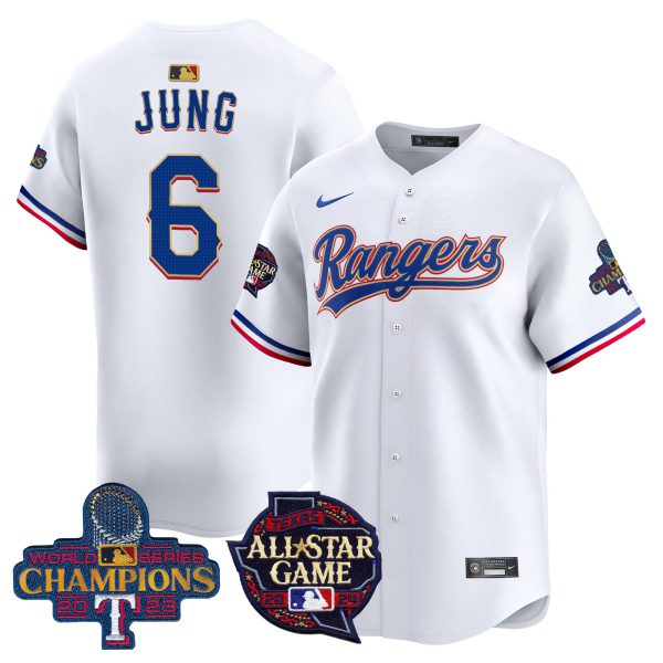 Men's Texas Rangers 2024 All Star Game Patch Vapor Premier Limited Jersey - All Stitched - Image 5