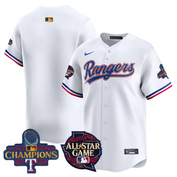 Men's Texas Rangers 2024 All Star Game Patch Vapor Premier Limited Jersey - All Stitched - Image 9