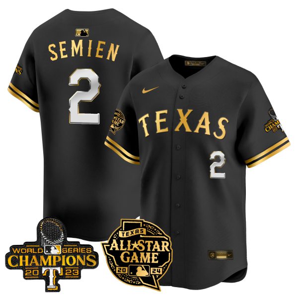 Men's Texas Rangers 2024 All Star Game Patch Vapor Premier Limited Jersey - All Stitched - Image 11