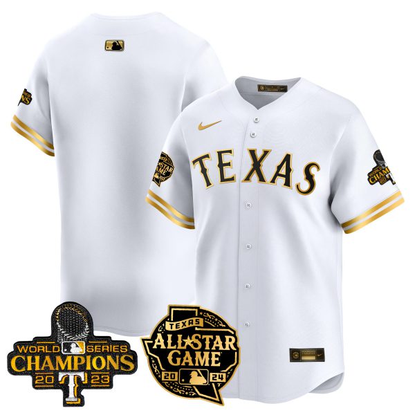 Men's Texas Rangers 2024 All Star Game Patch Vapor Premier Limited Jersey - All Stitched - Image 27