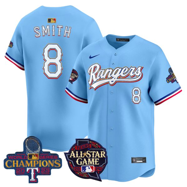 Men's Texas Rangers 2024 All Star Game Patch Vapor Premier Limited Jersey - All Stitched - Image 35