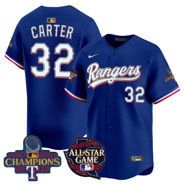 Men's Texas Rangers 2024 All Star Game Patch Vapor Premier Limited Jersey - All Stitched - Image 42