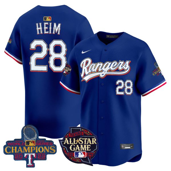 Men's Texas Rangers 2024 All Star Game Patch Vapor Premier Limited Jersey - All Stitched - Image 43