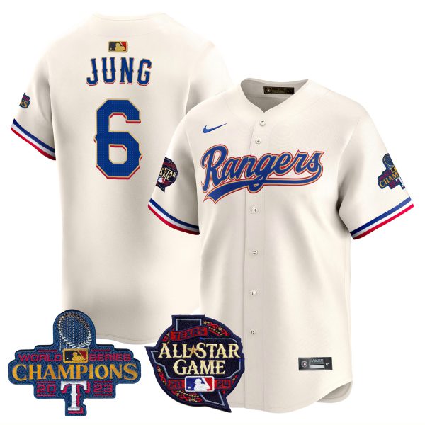 Men's Texas Rangers 2024 All Star Game Patch Vapor Premier Limited Jersey - All Stitched - Image 50