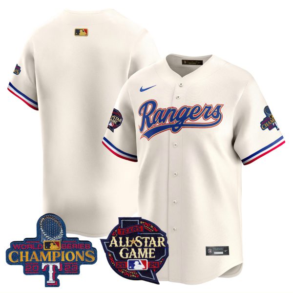 Men's Texas Rangers 2024 All Star Game Patch Vapor Premier Limited Jersey - All Stitched - Image 54
