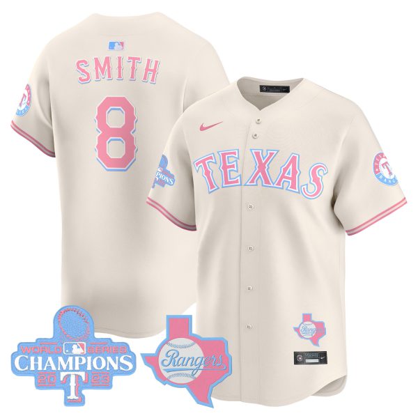 Unisex Texas Rangers Bubblegum Pink Vapor Premier Limited Jersey - All Stitched - Image 26