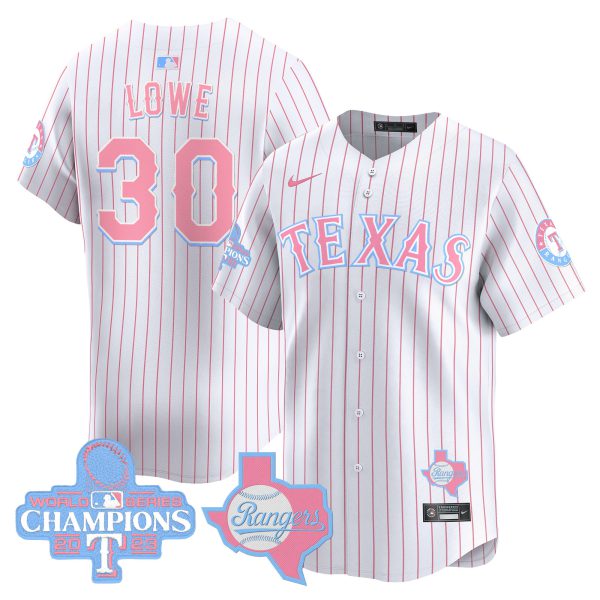 Unisex Texas Rangers Bubblegum Pink Vapor Premier Limited Jersey - All Stitched - Image 30