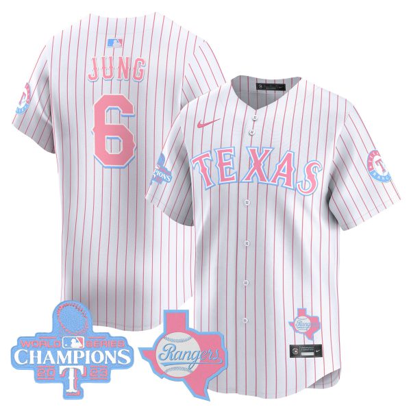 Unisex Texas Rangers Bubblegum Pink Vapor Premier Limited Jersey - All Stitched - Image 32