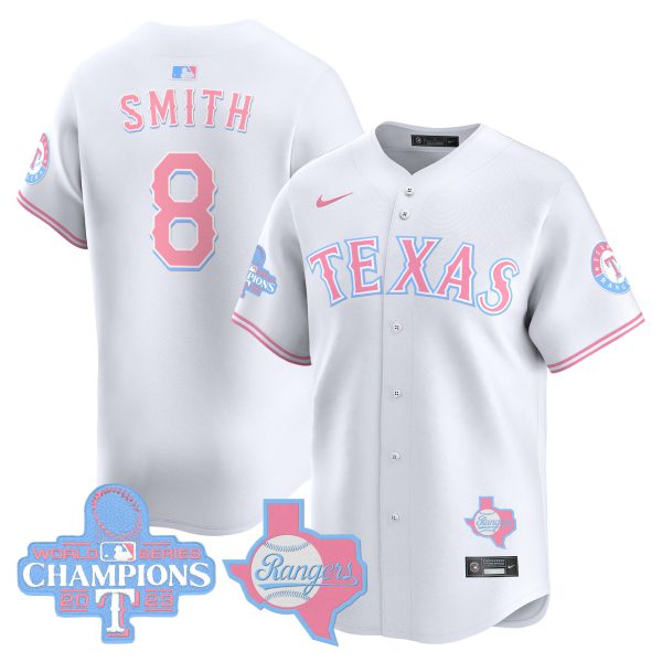 Unisex Texas Rangers Bubblegum Pink Vapor Premier Limited Jersey - All Stitched - Image 44