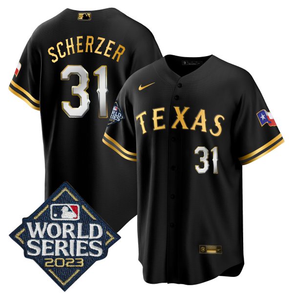 Men's Texas Rangers 2023 World Series Cool Base Jersey - All Stitched - Image 9