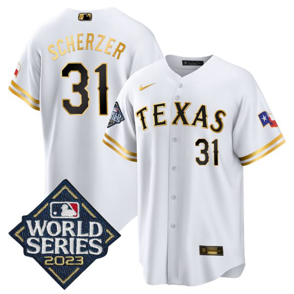 Men's Texas Rangers 2023 World Series Cool Base Jersey - All Stitched - Image 19