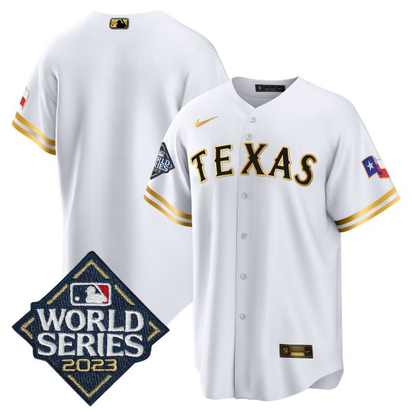 Men's Texas Rangers 2023 World Series Cool Base Jersey - All Stitched - Image 20