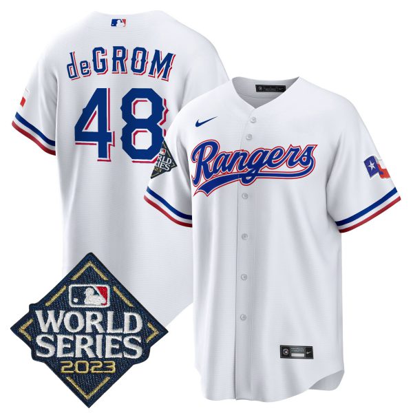 Men's Texas Rangers 2023 World Series Cool Base Jersey - All Stitched - Image 23
