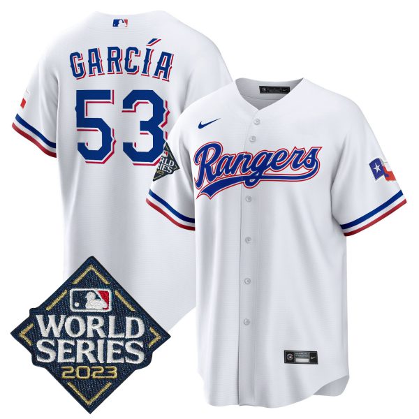Men's Texas Rangers 2023 World Series Cool Base Jersey - All Stitched - Image 25
