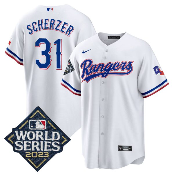 Men's Texas Rangers 2023 World Series Cool Base Jersey - All Stitched - Image 29