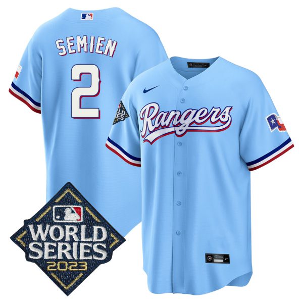 Men's Texas Rangers 2023 World Series Cool Base Jersey - All Stitched - Image 42
