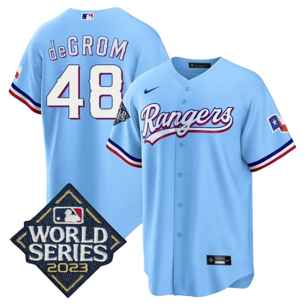 Men's Texas Rangers 2023 World Series Cool Base Jersey - All Stitched - Image 43