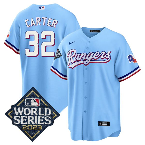 Men's Texas Rangers 2023 World Series Cool Base Jersey - All Stitched - Image 47