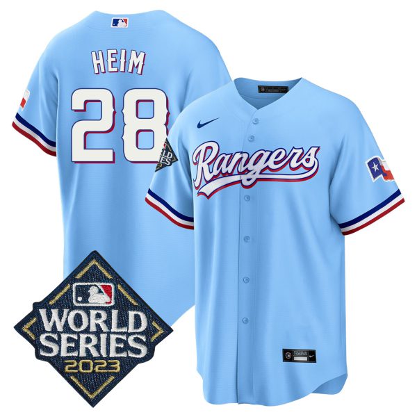 Men's Texas Rangers 2023 World Series Cool Base Jersey - All Stitched - Image 48