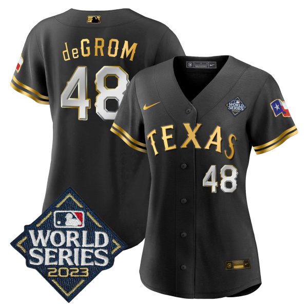 Women's Texas Rangers 2023 World Series Baseball Jersey V2 - All Stitched - Image 3