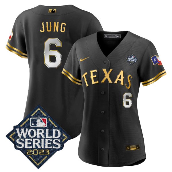 Women's Texas Rangers 2023 World Series Baseball Jersey V2 - All Stitched - Image 6