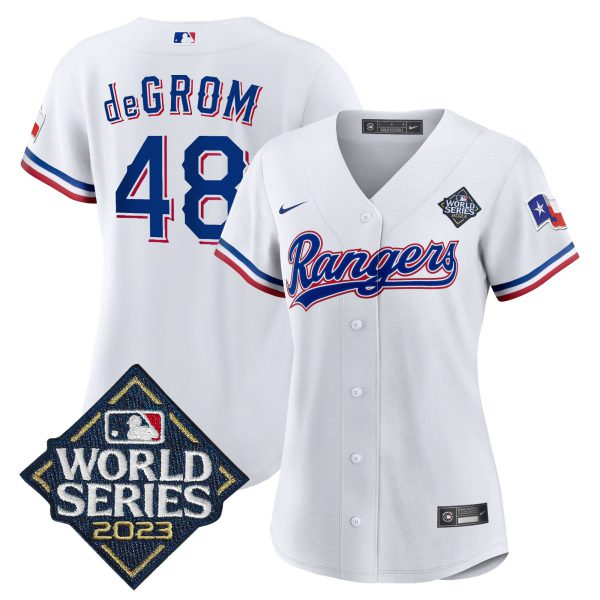 Women's Texas Rangers 2023 World Series Baseball Jersey V2 - All Stitched - Image 21