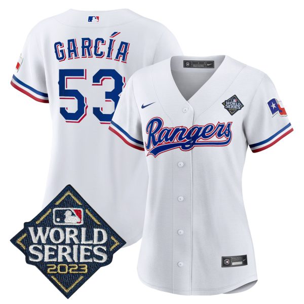 Women's Texas Rangers 2023 World Series Baseball Jersey V2 - All Stitched - Image 23
