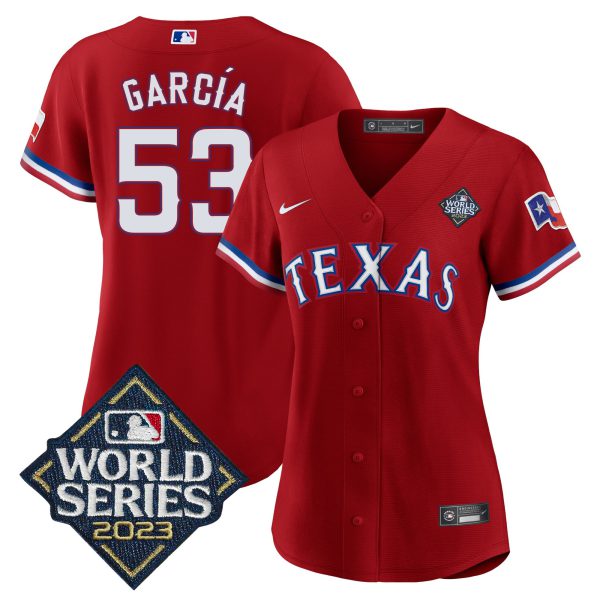 Women's Texas Rangers 2023 World Series Baseball Jersey V2 - All Stitched - Image 32