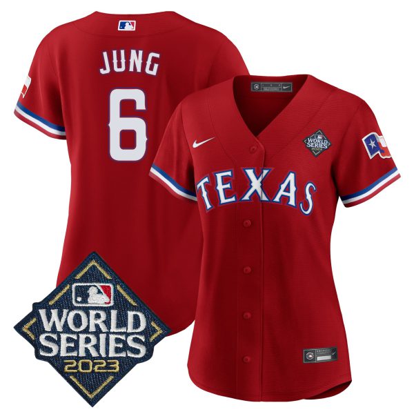 Women's Texas Rangers 2023 World Series Baseball Jersey V2 - All Stitched - Image 33