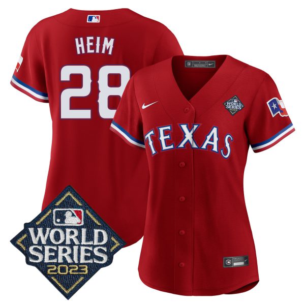 Women's Texas Rangers 2023 World Series Baseball Jersey V2 - All Stitched - Image 35