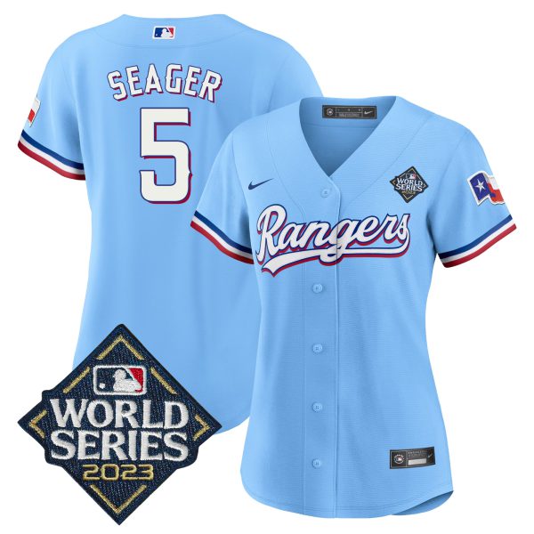 Women's Texas Rangers 2023 World Series Baseball Jersey V2 - All Stitched - Image 37